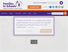 Tablet Screenshot of familiesinschools.org